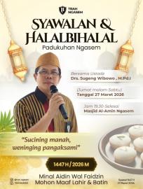 Hadirkan Ustadz Sugeng Wibowo, Masyarakat Ngasem Sukses Adakan Syawalan